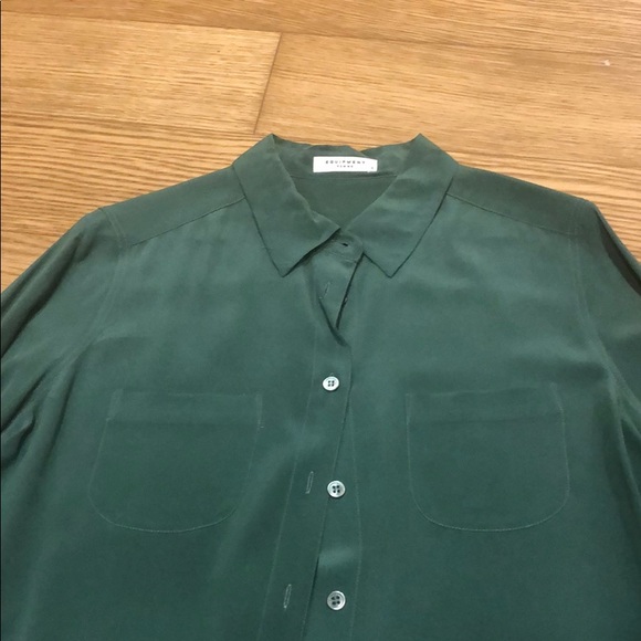 Equipment signature button down blouse. - Picture 5 of 6